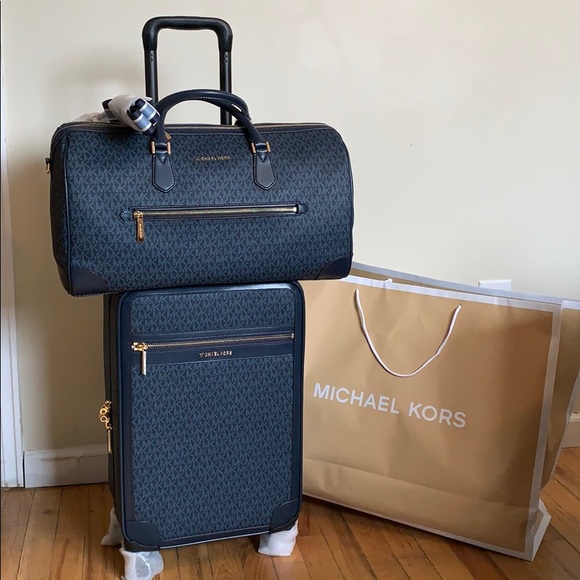 Michael Kors Carry On Luggage Trolley+Lg Duffle - Picture 8 of 8